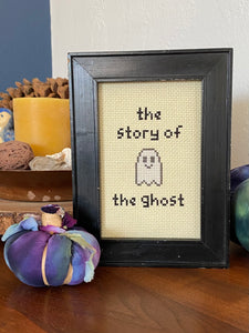 PRE ORDER Story of the Ghost Original Framed Cross Stitch