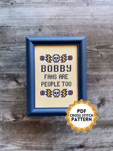 Bobby Fans Cross Stitch Pattern
