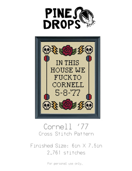Cornell '77 Cross Stitch Pattern