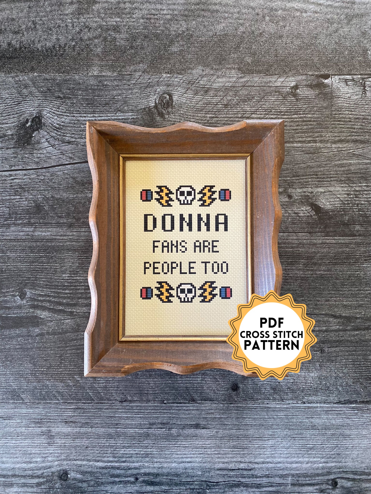 Donna Fans Cross Stitch Pattern