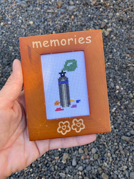 Memories from The Lot Framed Cross Stitch