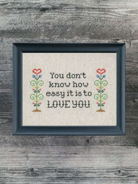 Easy to Love You Grateful Dead Cross Stitch Kit