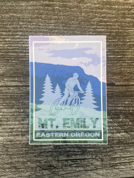 Mt Emily Mountain Biking Sticker