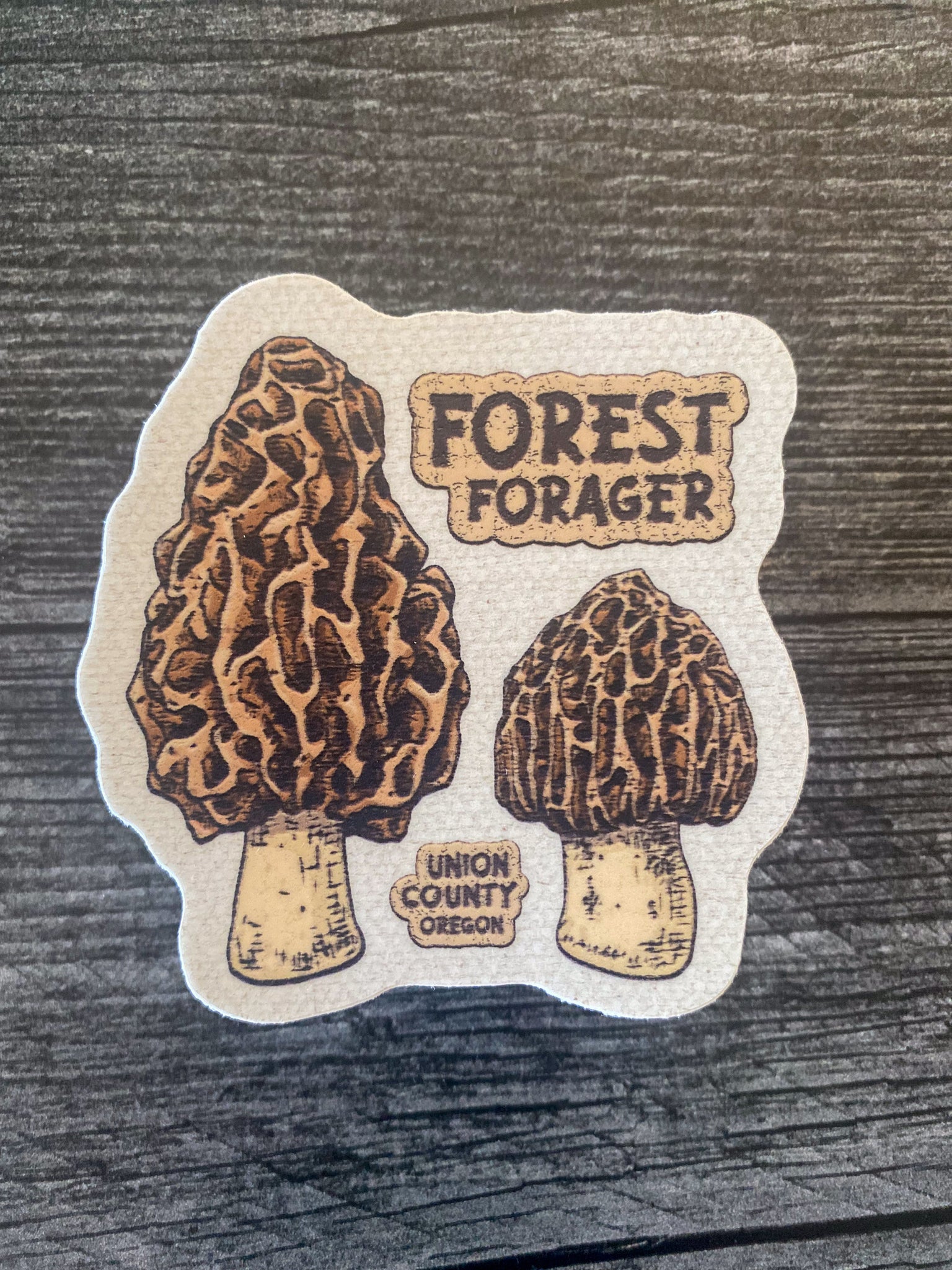 Morel Mushroom Union County Oregon Sticker