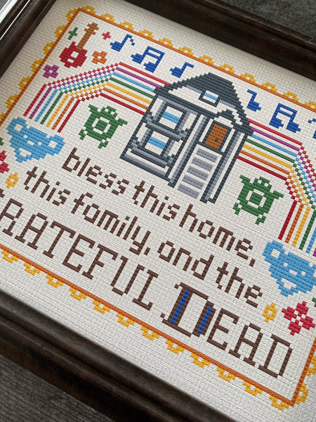 Bless This Grateful Dead Family Cross Stitch Kit