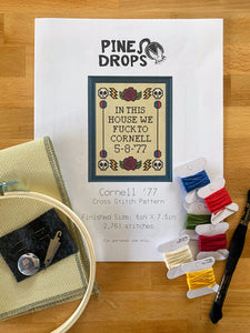 Grateful Dead Cornell '77 Cross Stitch Kit