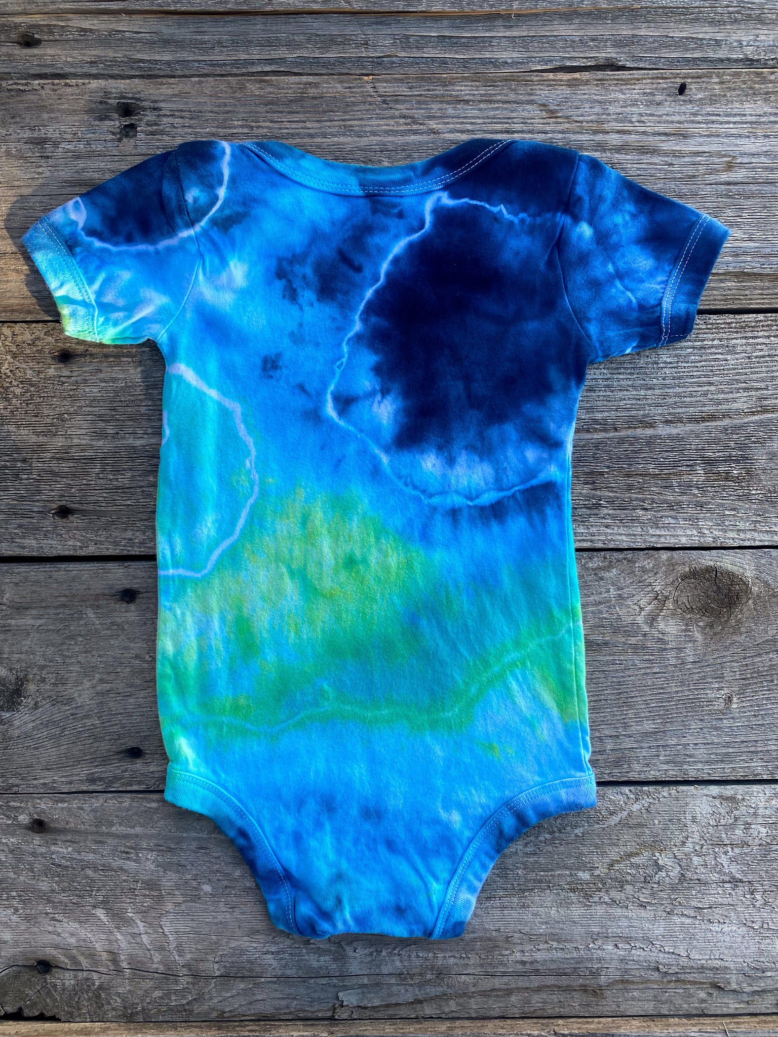 12-18 Month Sea Glass Tie Dye Baby Bodysuit Shirt