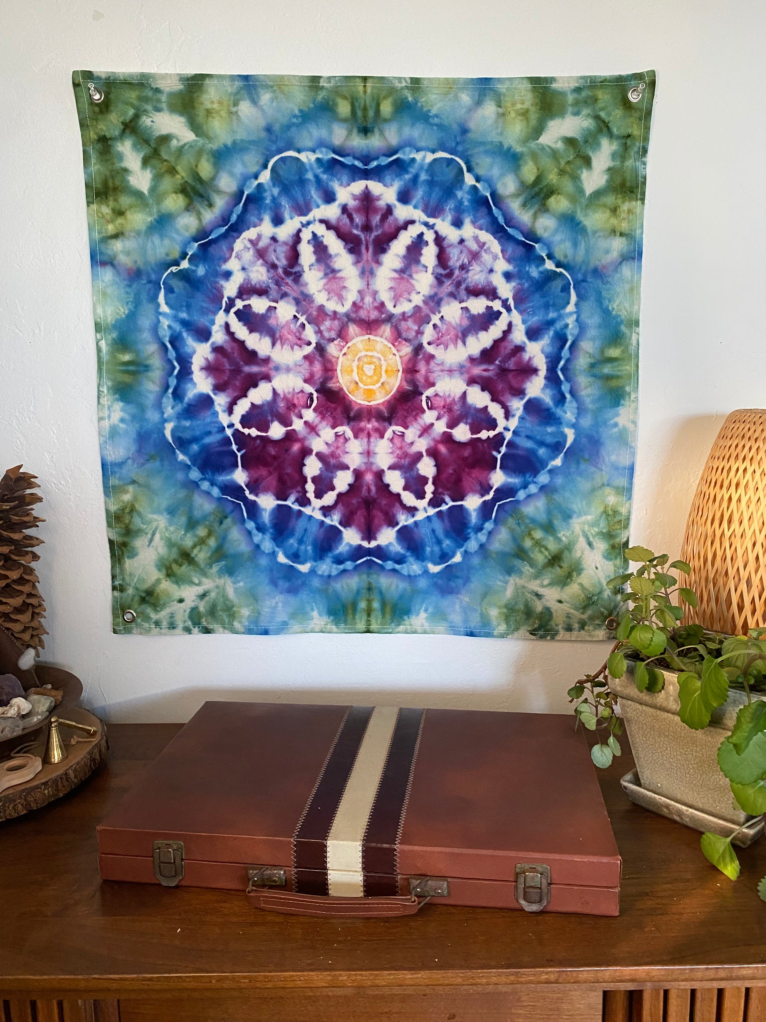 Flower Mandala Mini Tapestry