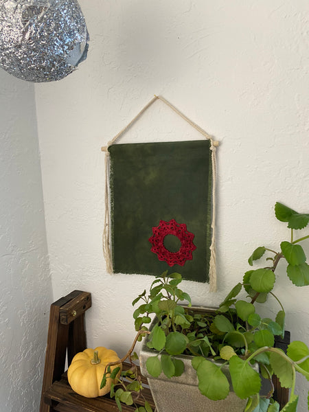 Phish Upcycled Doily Donut Wall Hanging