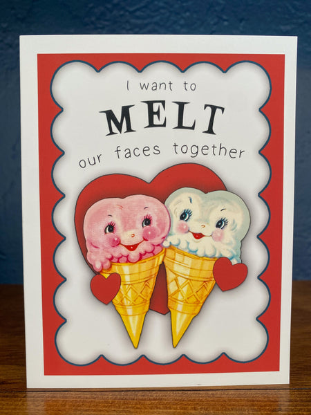 Hippie Valentine's Day Card: Face Melt