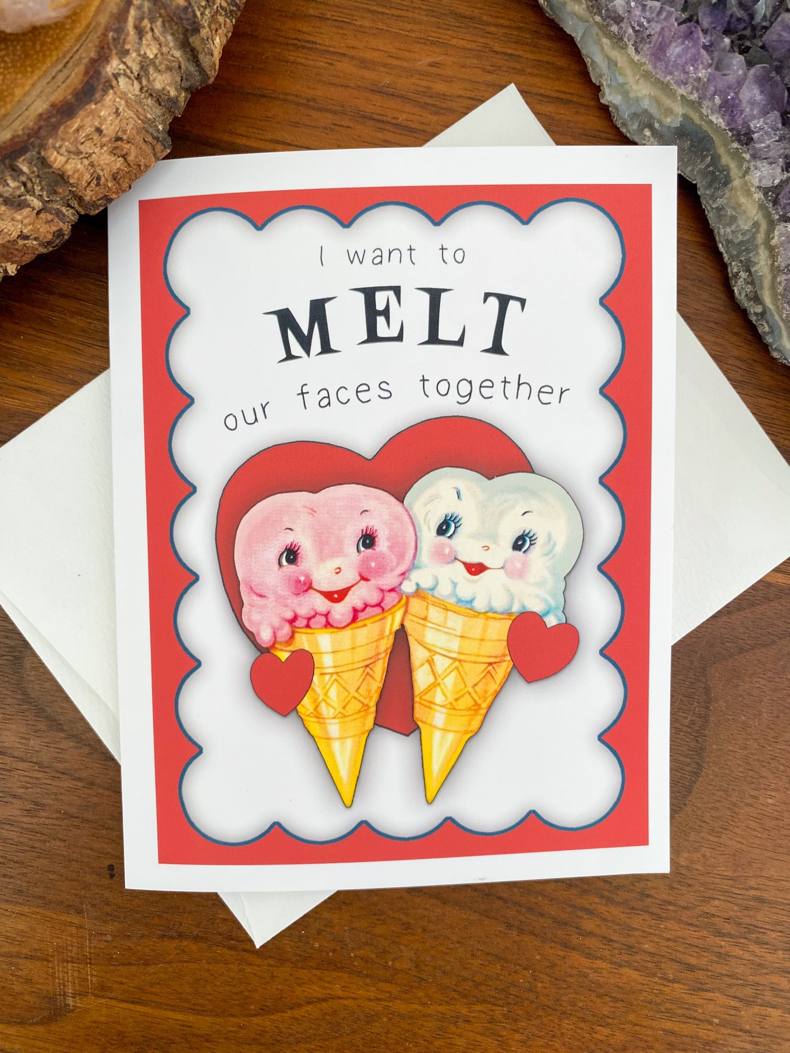 Hippie Valentine's Day Card: Face Melt