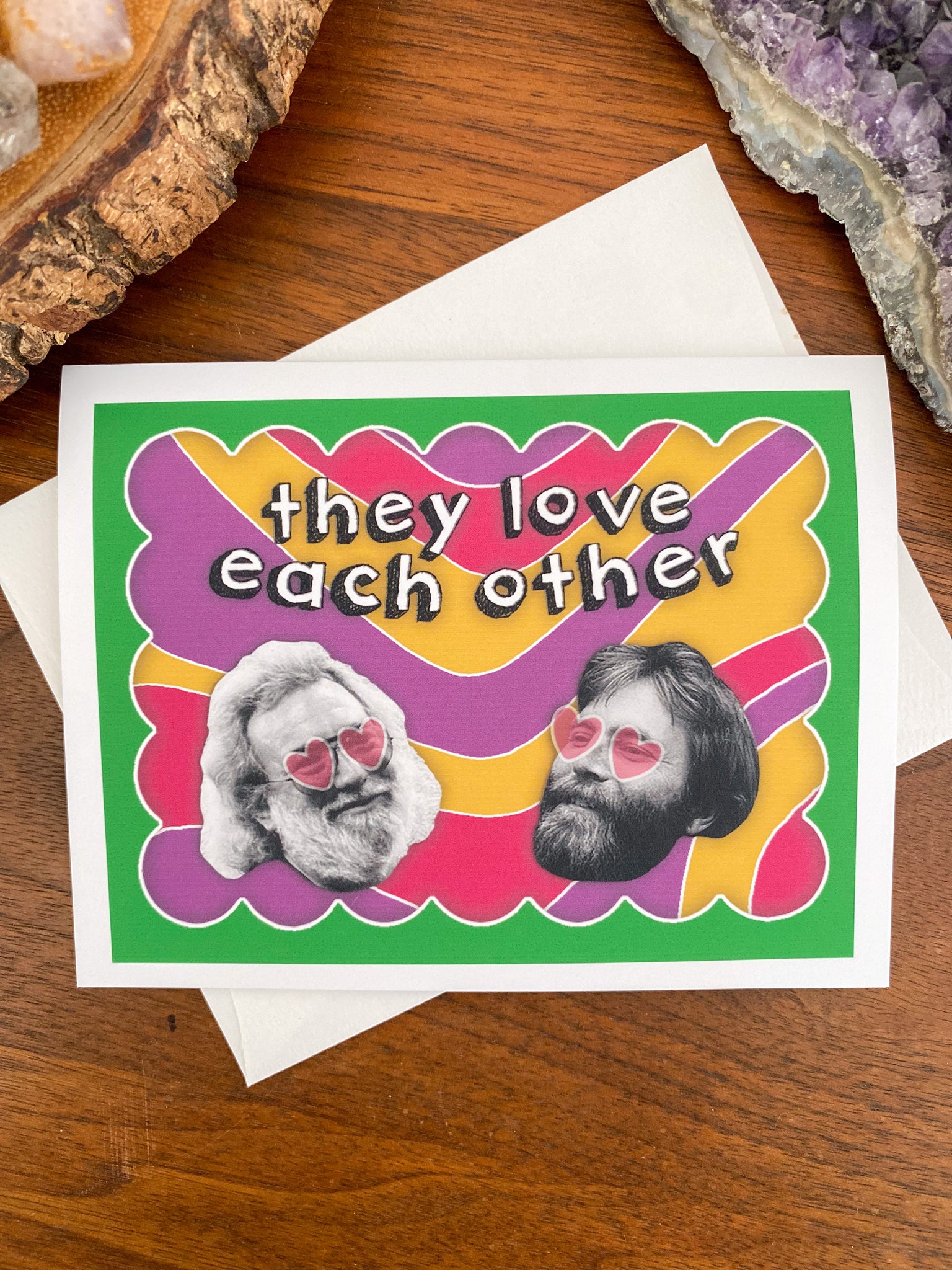 Grateful Dead Valentine's Day Love Card: Jerry & Brent