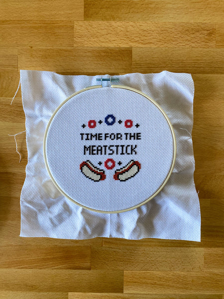 Meatstick in the Round Phish Cross Stitch Kit