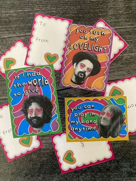 DOWNLOADABLE Mini Grateful Dead Valentines to PRINT AT HOME