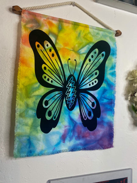 Grateful Butterfly Bolt Wall Hanging - Rainbow Brights 2