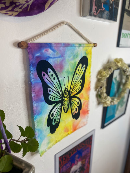 Grateful Butterfly Bolt Wall Hanging - Rainbow Brights