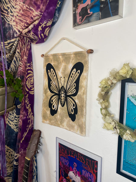 Grateful Butterfly Bolt Wall Hanging - Vintage Worn