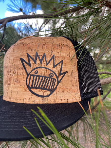 Boognish Flat Brim Hat with Real Cork Front